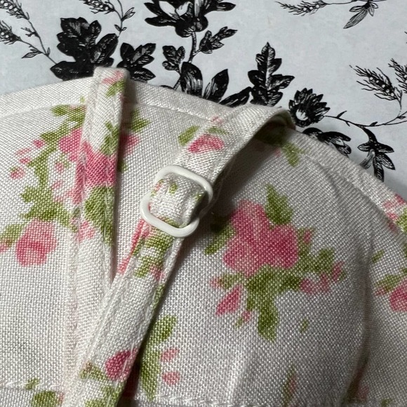 Sim & Sam Ivory pink floral print crop top- NWT - M - Picture 9 of 12